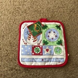 Christmas Holiday kitchen pot holder NWST